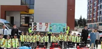 Samsun'da Jandarma Kırsal Okullarda Trafik Eğitimi Verdi