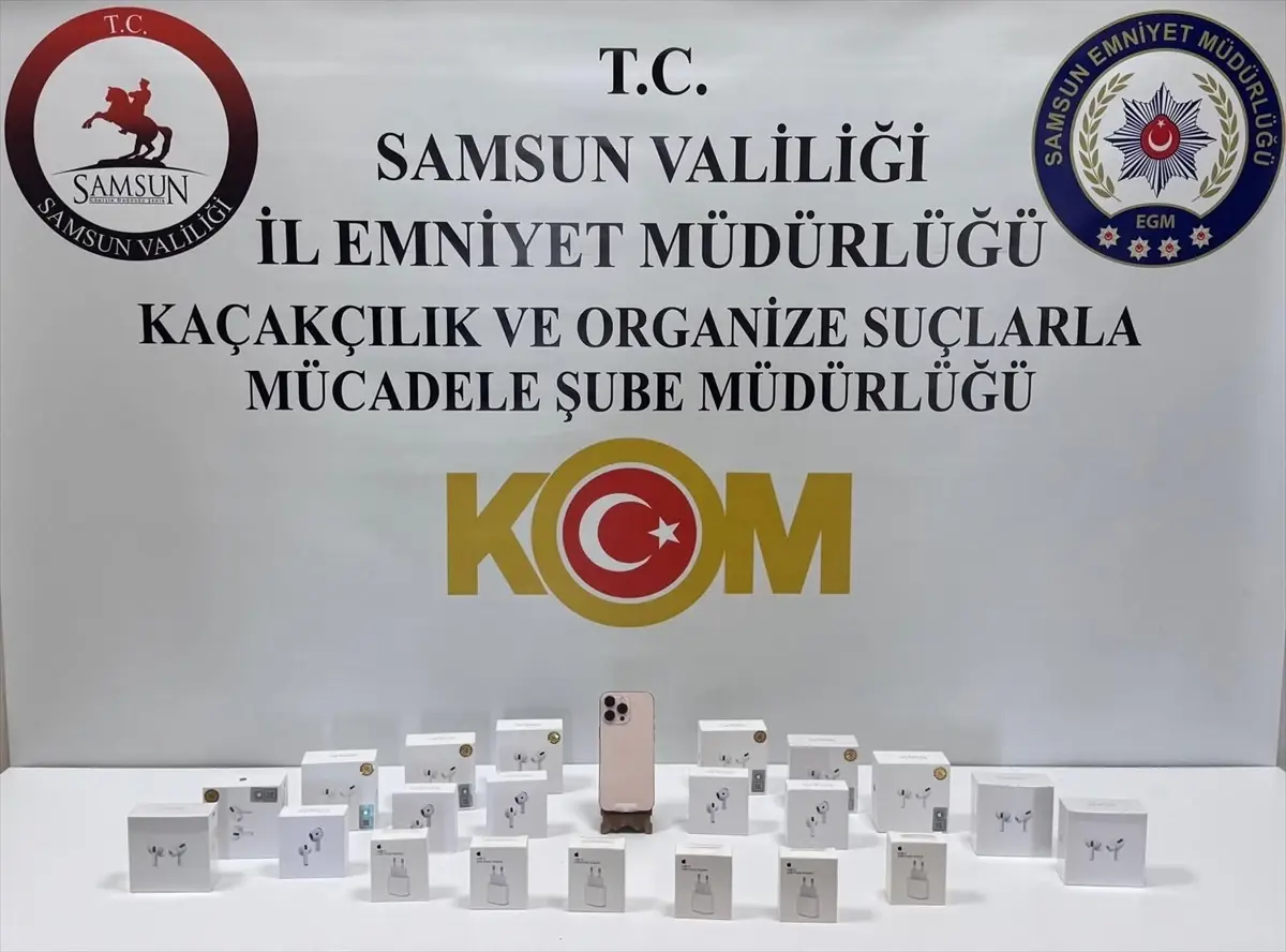 Samsun'da Kaçak Elektronik Ürün Operasyonu: 1 Gözaltı