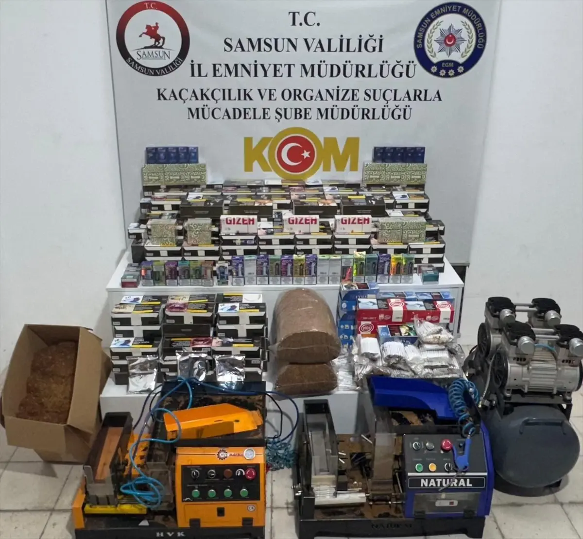 Samsun'da Kaçakçılık Operasyonu: 4 Gözaltı