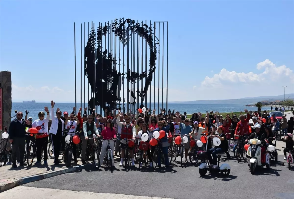 Şarköy'de Gençlik ve Spor Bayramı Bisiklet Turu Düzenlendi