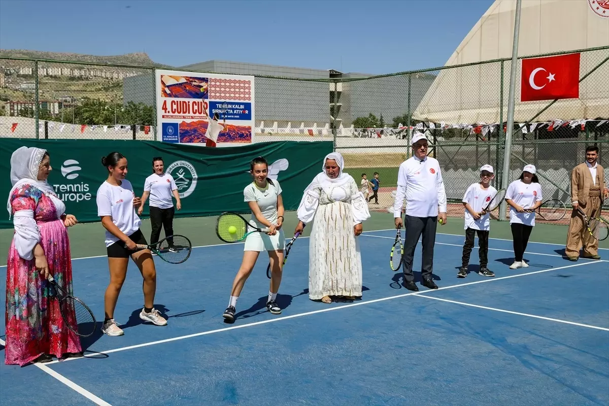 Şırnak'ta 4. Uluslararası Cudi Cup Tenis Turnuvası Başladı
