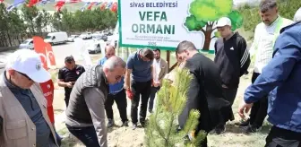 Sivas'ta vefat eden 535 kişi anısına fidan dikildi