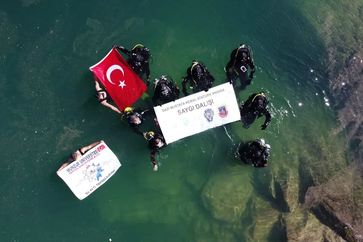 Tunceli'de 'Ata'ya Saygı Dalışı' Etkinliği