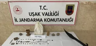 Uşak'ta Tarihi Eser Operasyonu: 60 Obje Ele Geçirildi