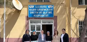 Edirne Valisi'nin Eşi Kadın Kooperatiflerini Ziyaret Etti