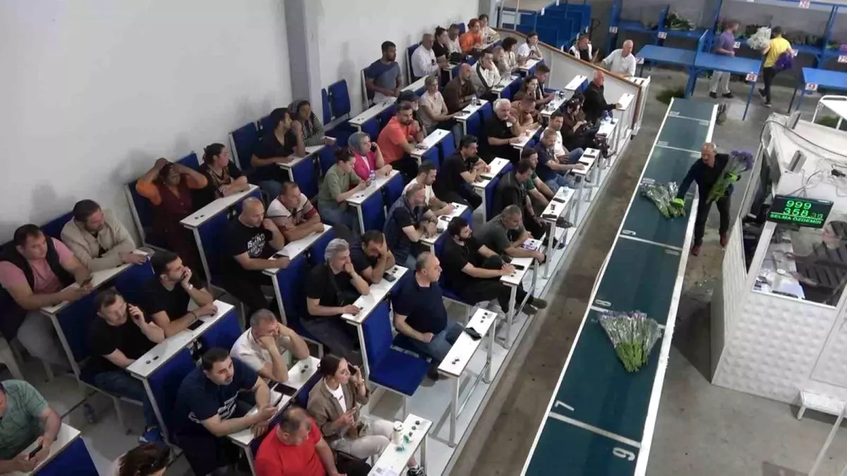 Yalova'da Anneler Günü İçin Çiçek Mezadı Hareketlendi