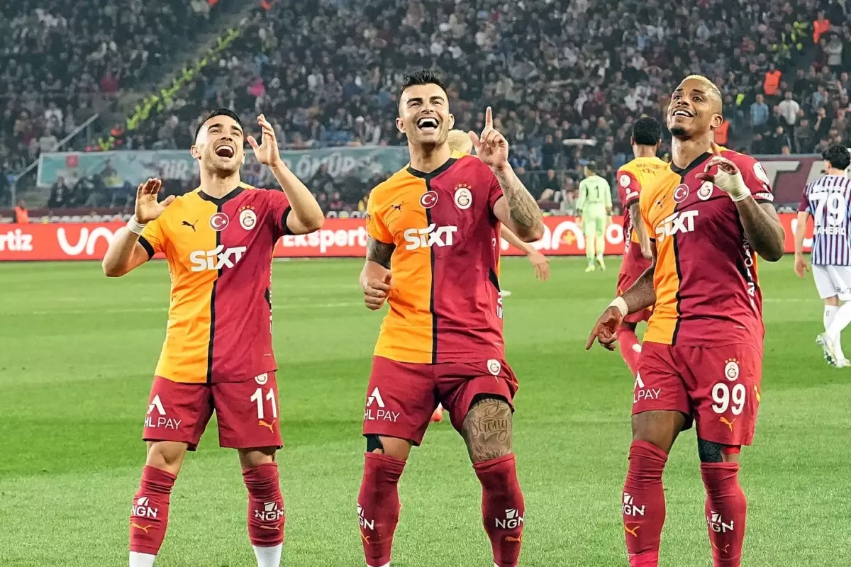 Galatasaray, Trabzonspor'u mağlup etti! Şampiyonluğa 1 maç kaldı