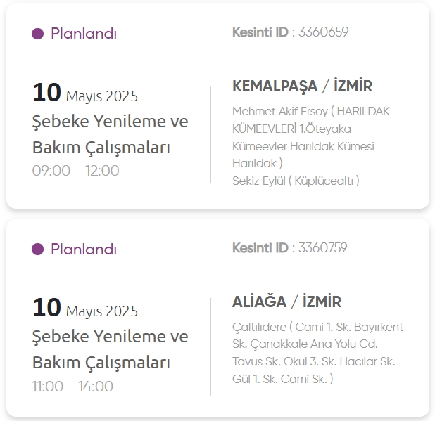İzmir GEDİZ elektrik kesintisi! 10 Mayıs İzmir'de elektrik kesintisi ne zaman bitecek, elektrikler ne zaman gelecek?