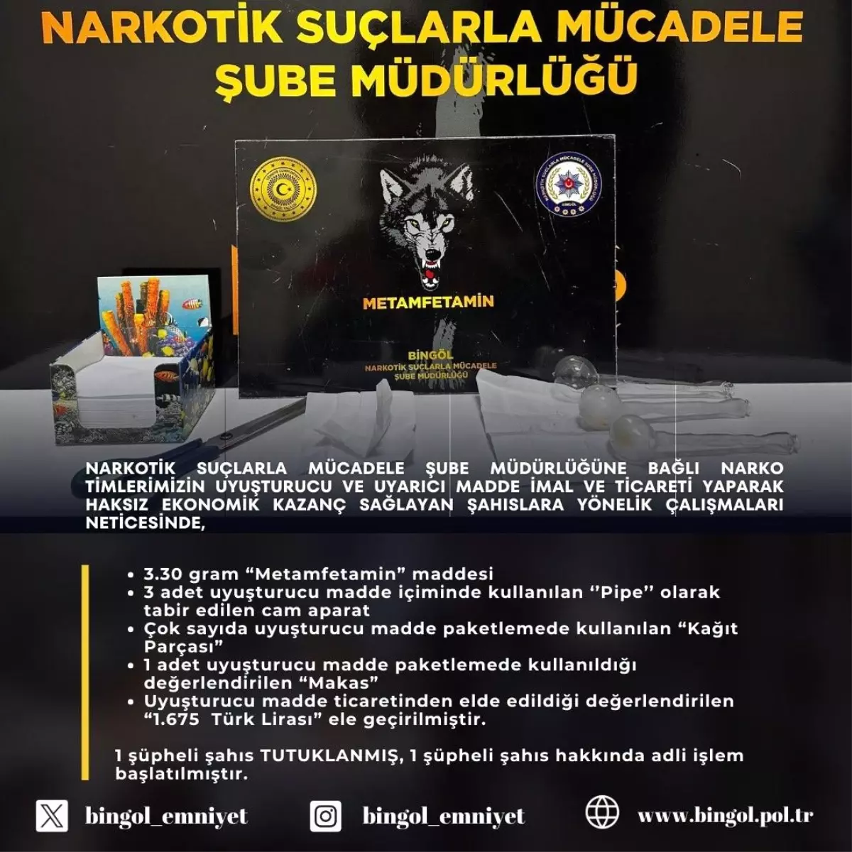 Bingöl'de Uyuşturucu Operasyonu: 1 Kişi Tutuklandı