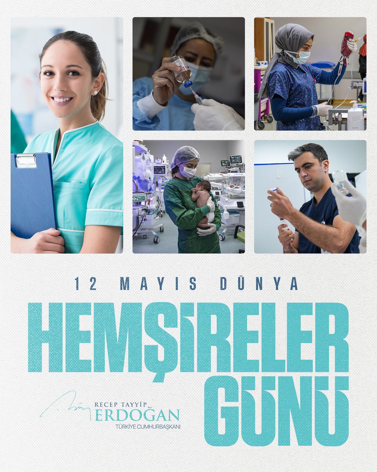 Cumhurbaşkanı Erdoğan'dan Dünya Hemşireler Günü Mesajı