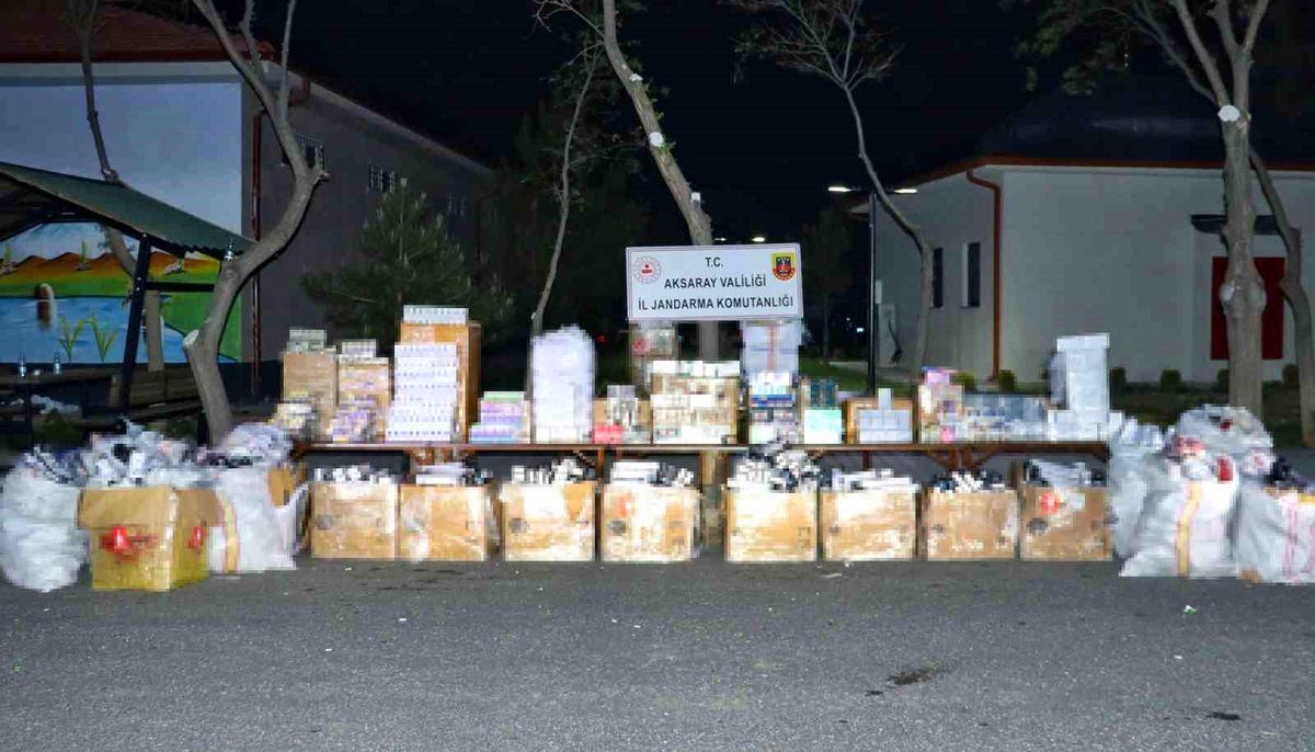 Aksaray'da Kaçak Ürün Operasyonu: Binlerce Kaçak Mal Ele Geçirildi