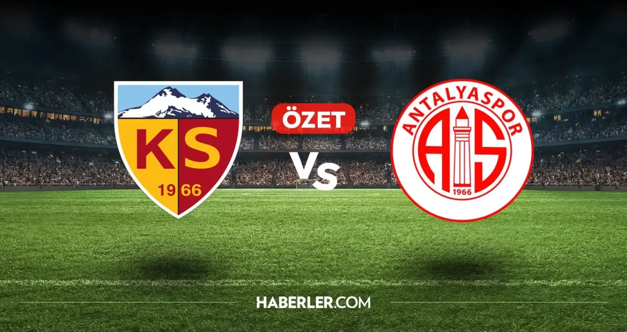 Kayserispor Antalyaspor maç özeti ve golleri! (VİDEO) Kayserispor Antalyaspor geniş özeti! Golleri kim attı, maç kaç kaç bitti?