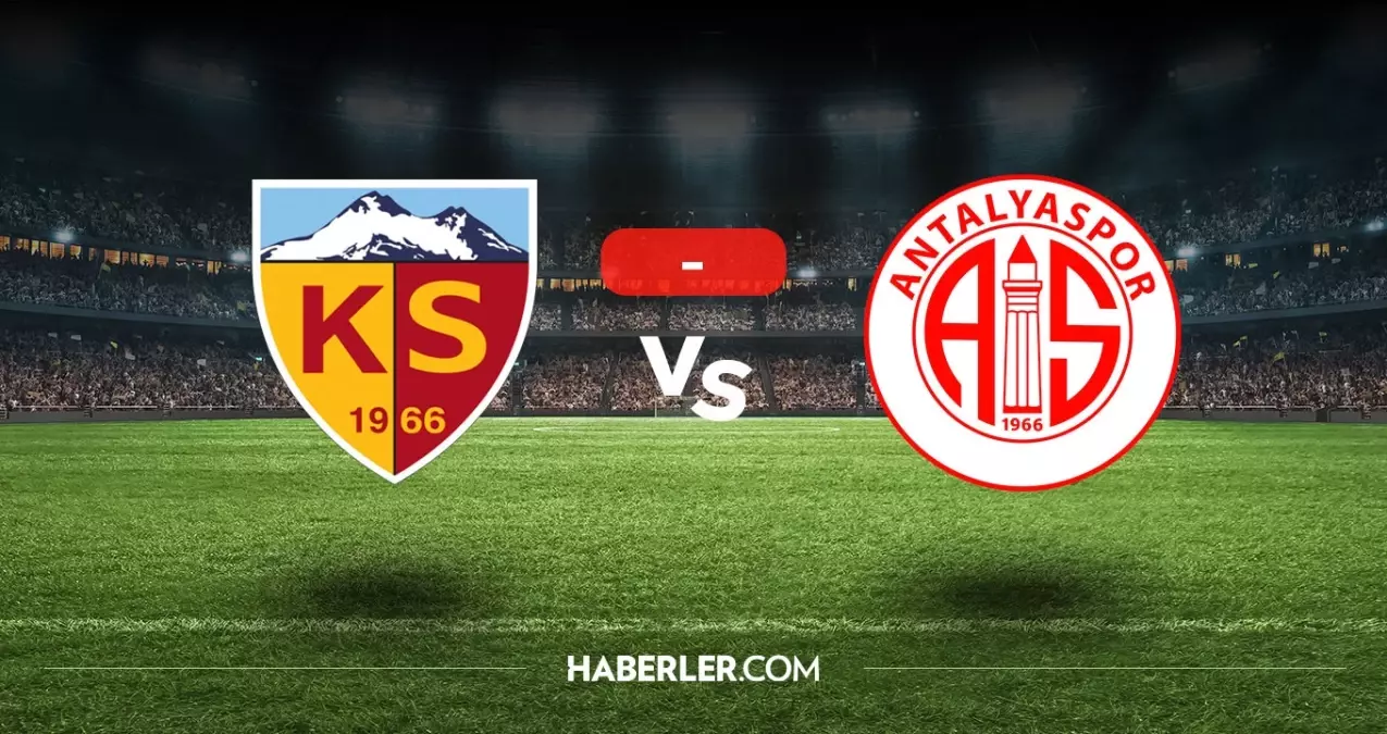 Kayserispor Antalyaspor maçı kaç kaç, bitti mi? MAÇ SONUCU! Kayserispor Antalyaspor golleri kim attı, canlı maç anlatımı!