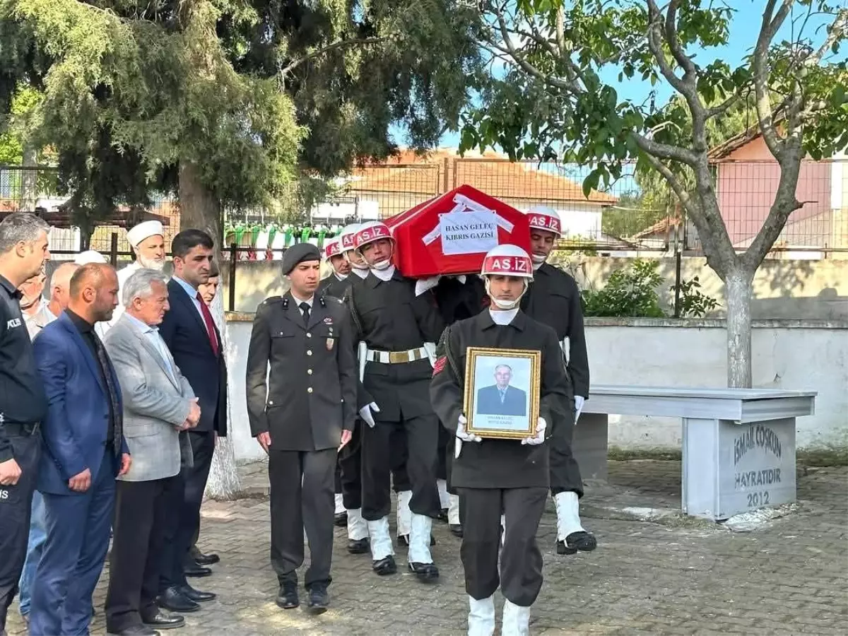 Kıbrıs Gazisi Hasan Geleç Son Yolculuğuna Uğurlandı
