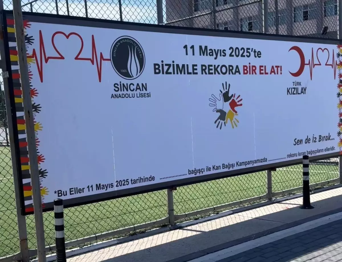 Sincan Anadolu Lisesi'nden Anneler Günü'nde Rekor Kan Bağışı