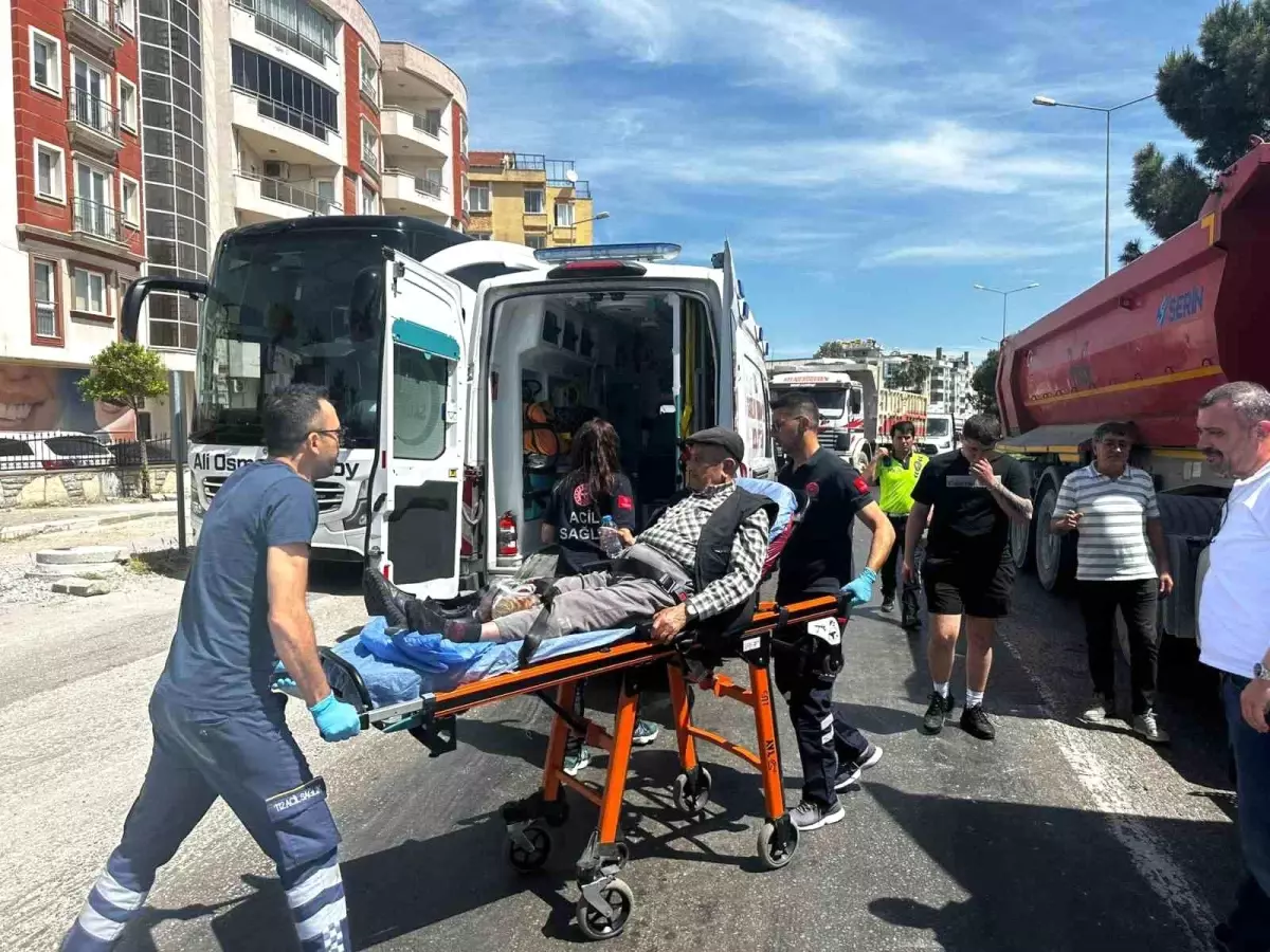 Milas'ta Tırın Çarptığı Yaşlı Adam Yaralandı