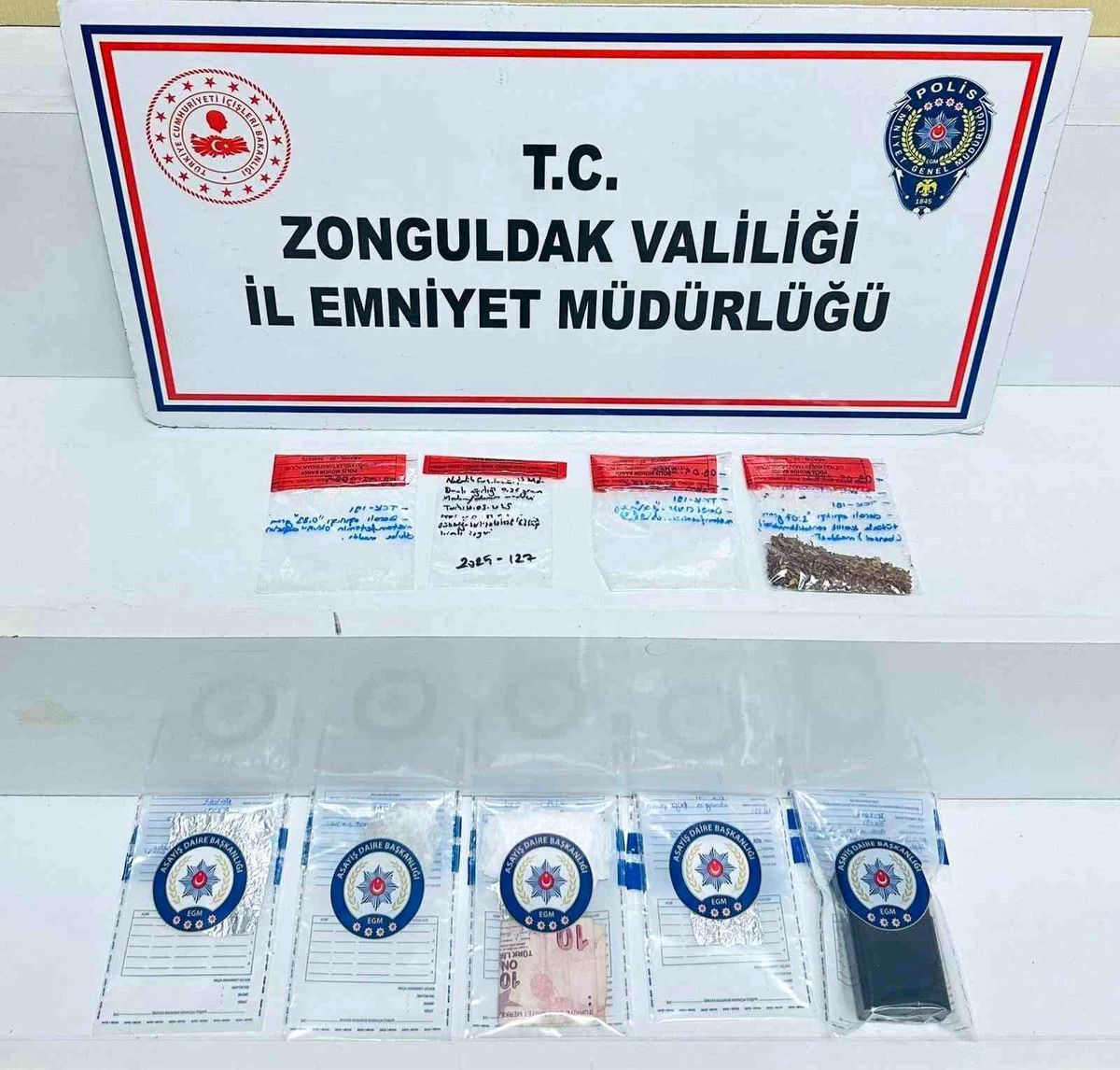 Zonguldak'ta Uyuşturucu Operasyonunda 5 Tutuklama