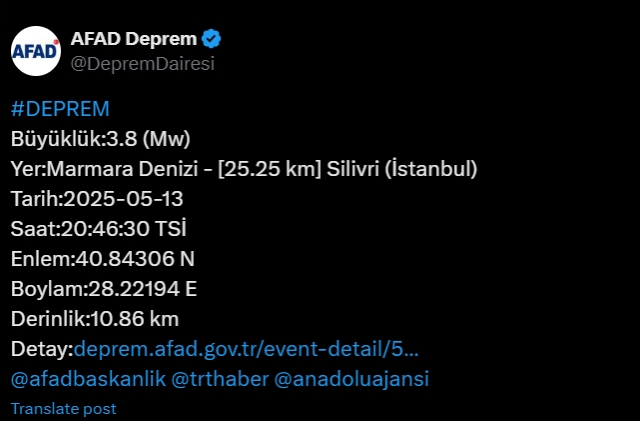 Az önce İstanbul'da deprem mi oldu SON DAKİKA?