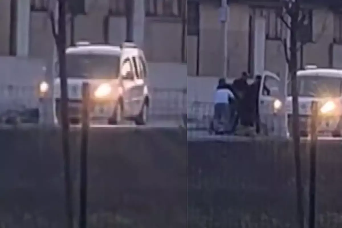 Drift atarken arkadaşını camdan aşağı düşürdü