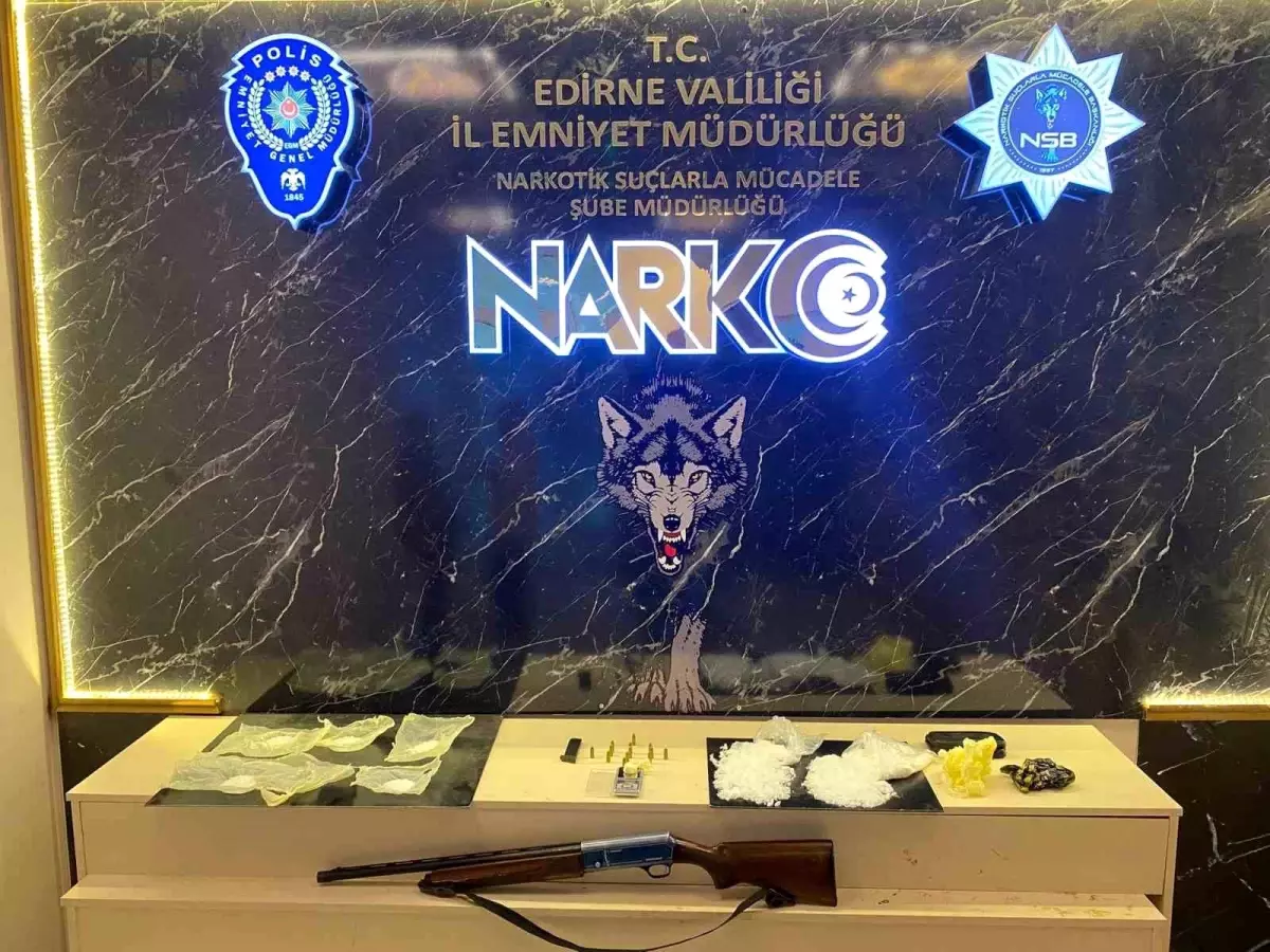 Edirne'de 823 Gram Metamfetamin Ele Geçirildi