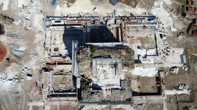 A print showing the state of Edirne Palace in the 17th century was found in Switzerland