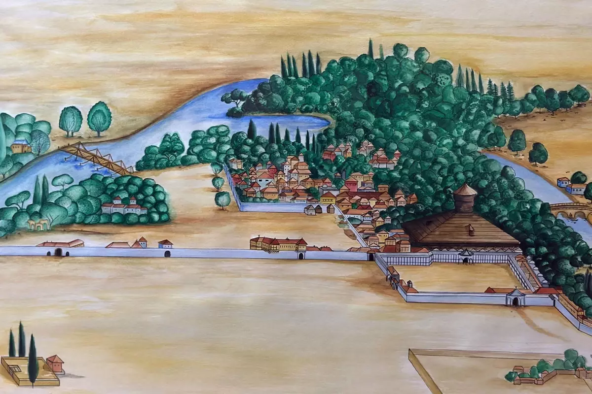 Edirne Sarayı'nın 17'nci yüzyıldaki halini en net gösteren gravür İsviçre'de bulundu