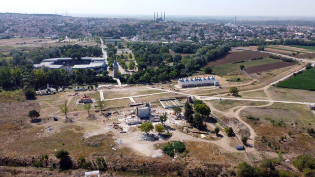 A print showing the state of Edirne Palace in the 17th century was found in Switzerland