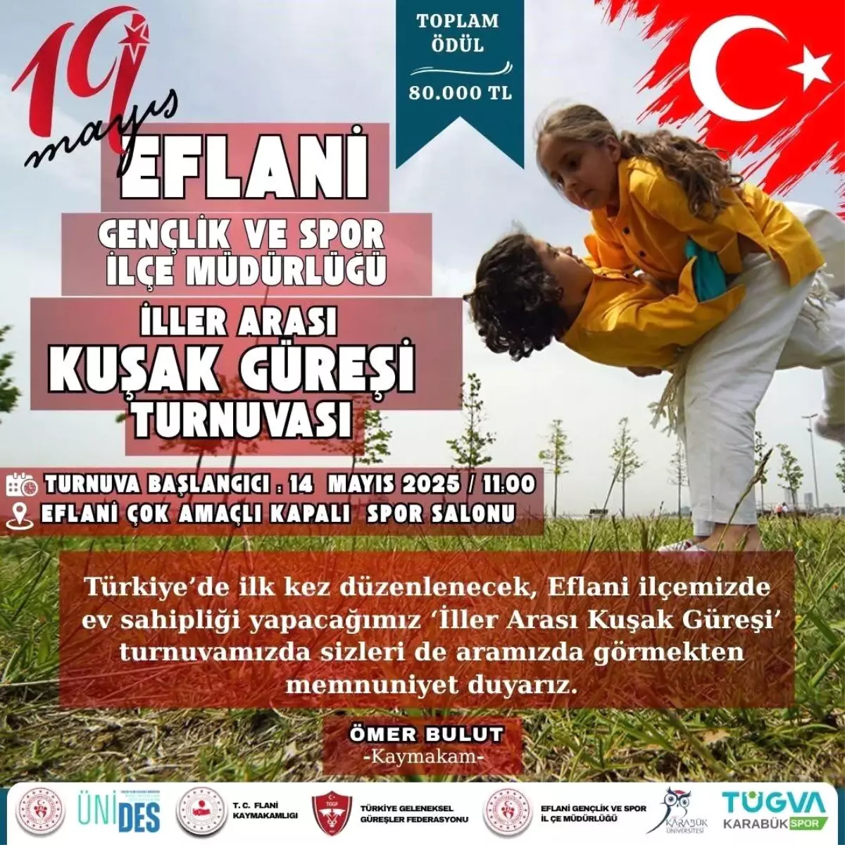 Karabük Eflani, Türkiye'de İlk İller Arası Kuşak Güreşi Turnuvası'na Ev Sahipliği Yapacak