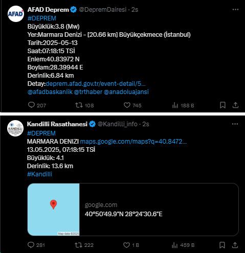 Istanbul woke up to an earthquake, clear warning from Ahmet Ercan to AFAD and Kandilli