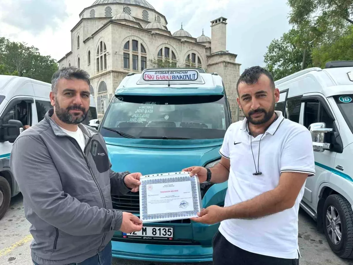 Konya'da Yılın Şoförü Osman İlmen Oldu