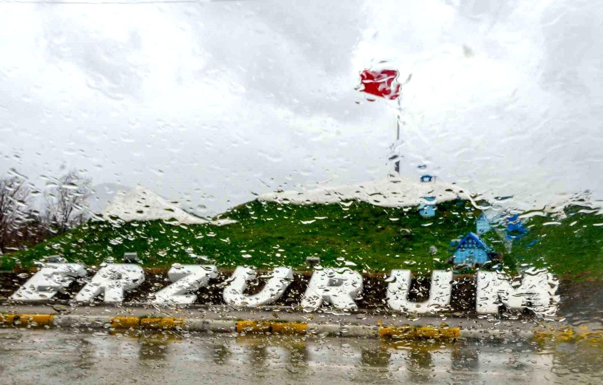 Erzurum ve Çevresine Kuvvetli Yağış Uyarısı