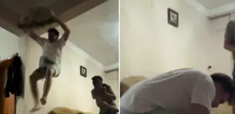 Arkadaşların 'kemer' oyunu hastanede bitti