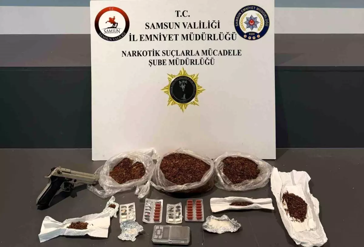 Samsun'da Uyuşturucu Ticareti Yapan İki Kişi Tutuklandı