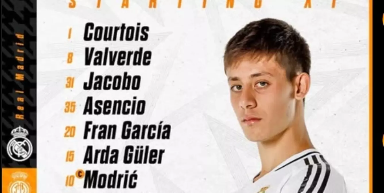 Arda Güler Real Madrid Mallorca maçında oynuyor mu, Arda Güler ilk 11'de mi?