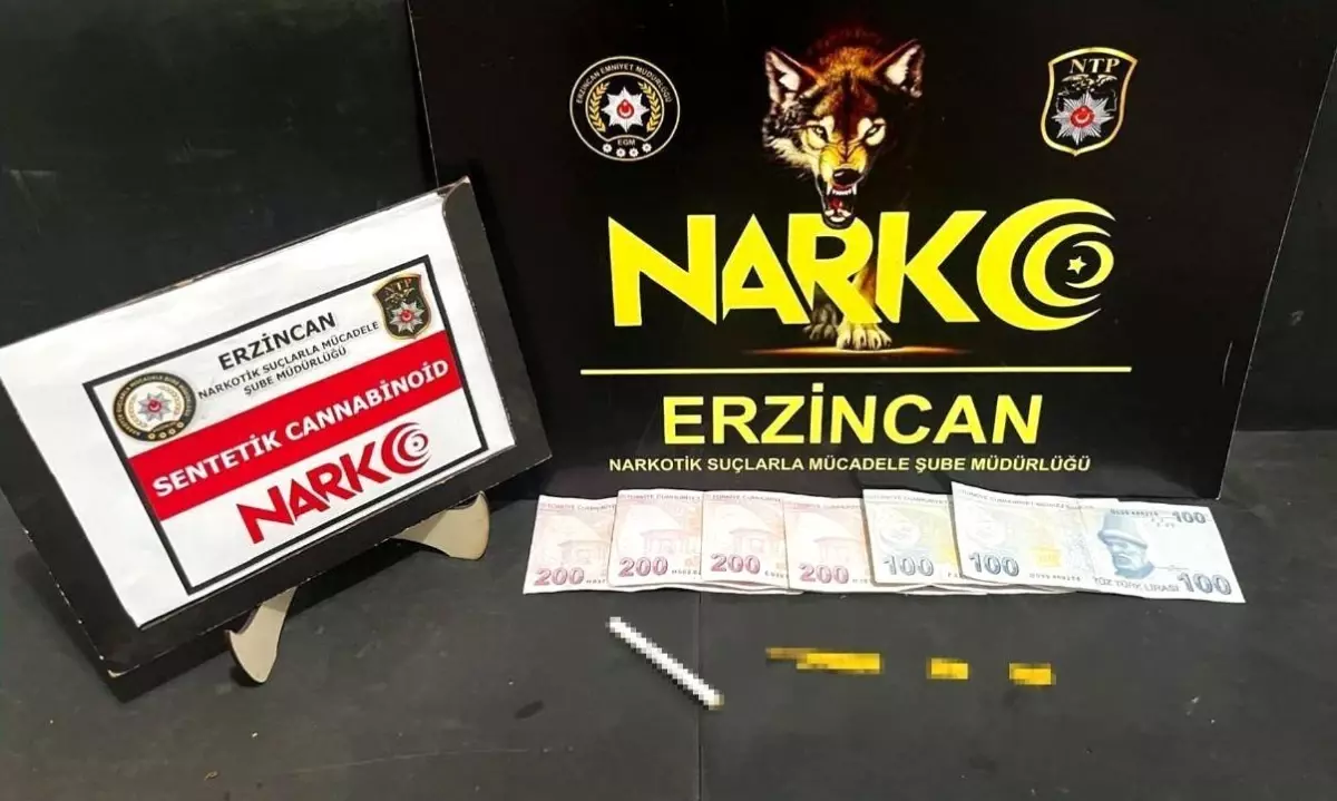 Erzincan'da Uyuşturucu Operasyonu: 1 Tutuklama