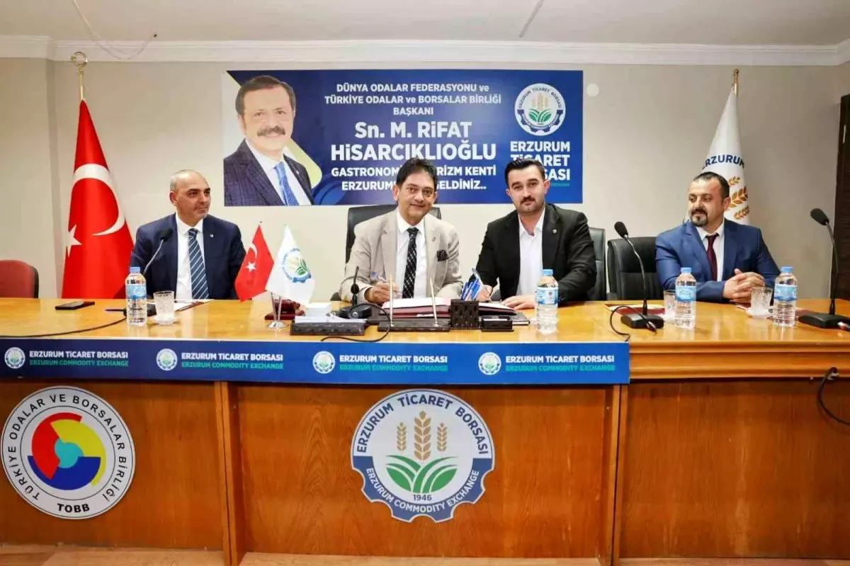 Erzurum ve Ağrı Ticaret Borsaları Arasında Kardeş Borsa Protokolü İmzalandı