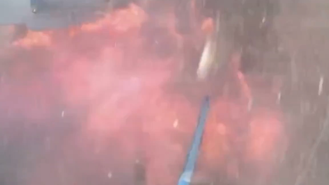 The hospital courtyard was hit by a bunker-busting bomb! Israel's brutality captured on camera