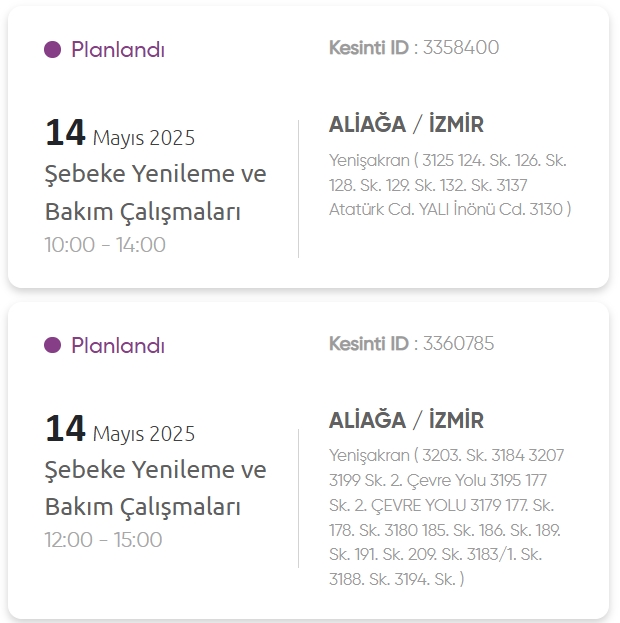 İzmir GEDİZ elektrik kesintisi! 14 Mayıs İzmir'de elektrik kesintisi ne zaman bitecek, elektrikler ne zaman gelecek?