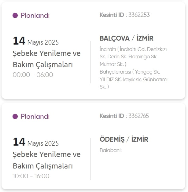 İzmir GEDİZ elektrik kesintisi! 14 Mayıs İzmir'de elektrik kesintisi ne zaman bitecek, elektrikler ne zaman gelecek?