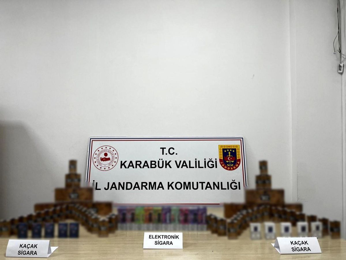 Karabük'te Kaçakçılık Operasyonu: 10 Elektronik Sigara ve 60 Paket Kaçak Sigara Ele Geçirildi