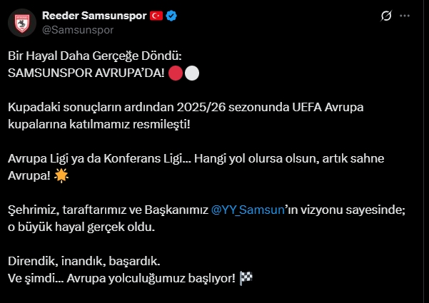 Samsunspor Avrupa'yı garantiledi mi?