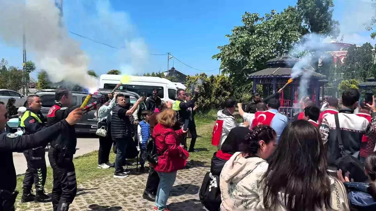 Zonguldak'ta Engelliler Haftası'nda Temsili Asker Uğurlama Konvoyu