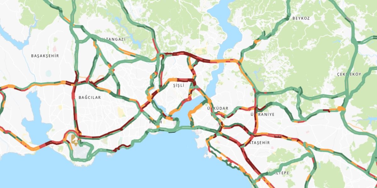 Trafik durumu haritası (CANLI) 14 Mayıs İstanbul'da trafik yoğunluğu yüzde kaç?