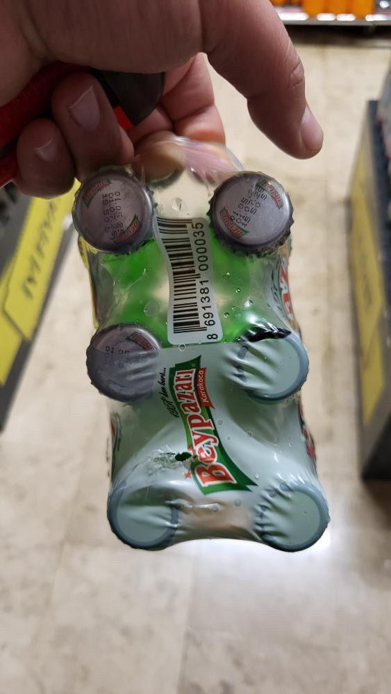 The citizen was shocked when examining the soda he bought from the market