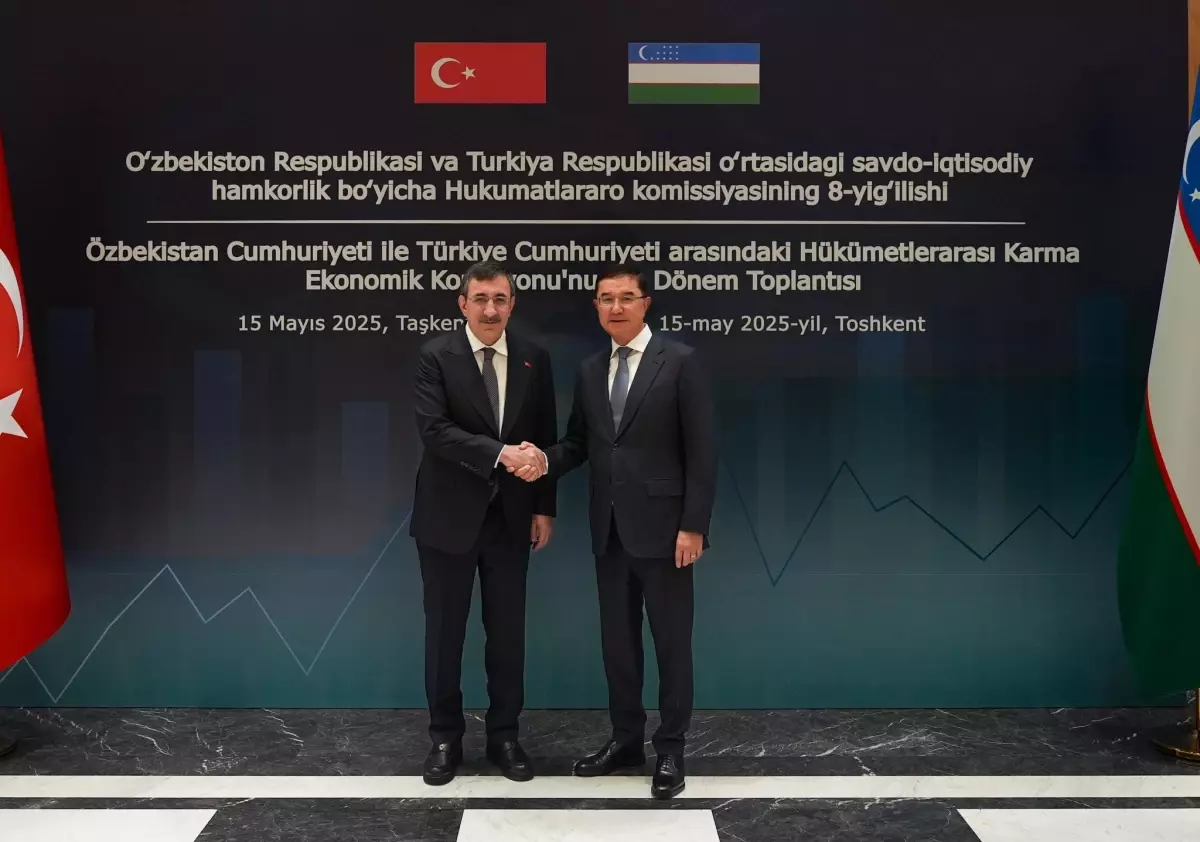 Cumhurbaşkanı Yardımcısı Cevdet Yılmaz Özbekistan'da Görüşme Gerçekleştirdi