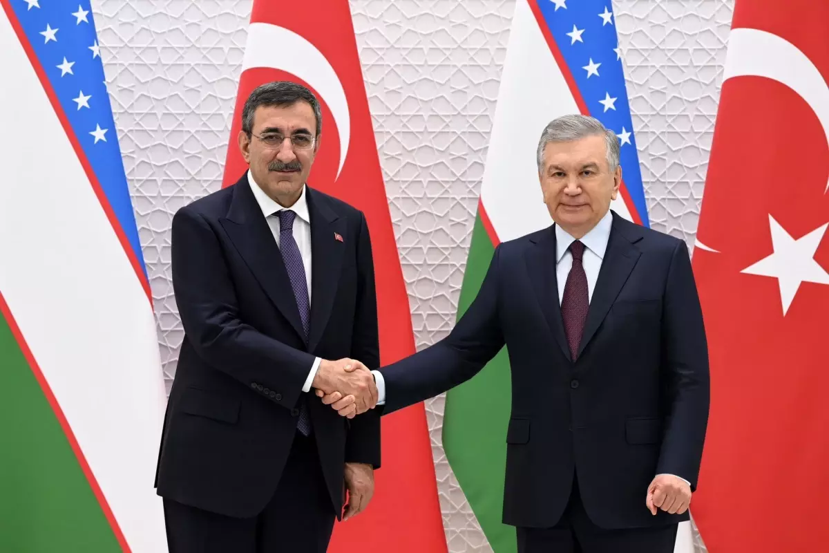 Cevdet Yılmaz Özbekistan'da Cumhurbaşkanı Mirziyoyev ile Görüştü