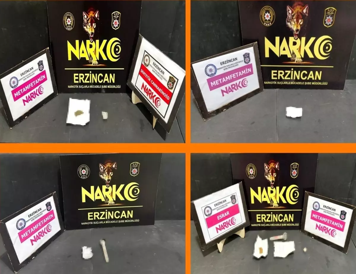 Erzincan'da Uyuşturucu Operasyonu: 5 Şahsa İşlem Yapıldı