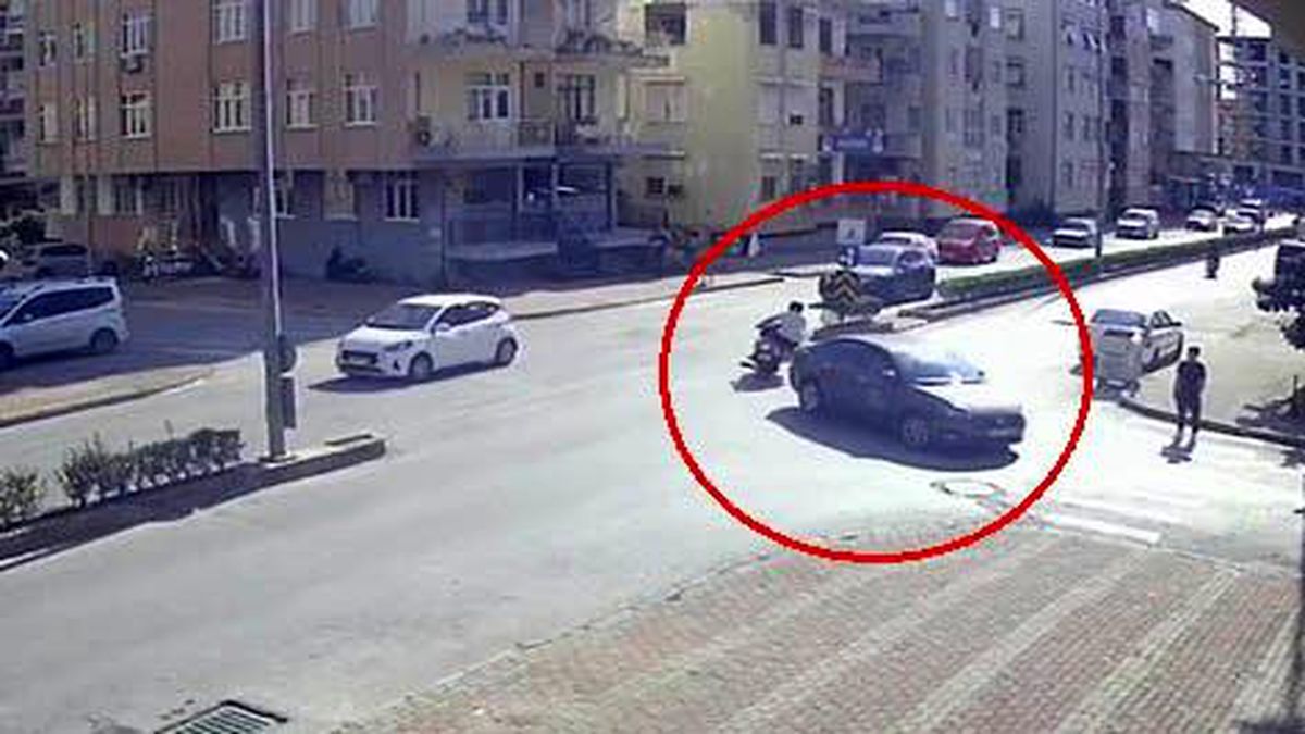 Manavgat'ta Motosiklet Sürücüsü Kaza Sonrası Hafif Yaralı Olarak Kurtuldu