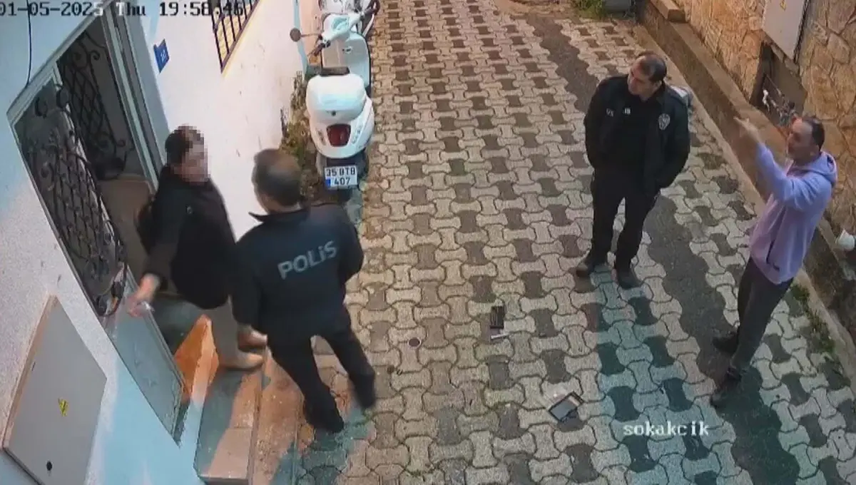 Bodrum'da Komşular Arasında Gerginlik: Güvenlik Kameraları Olayı Kaydetti