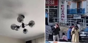 Konya'da büyük paniğe neden olan deprem anı kamerada